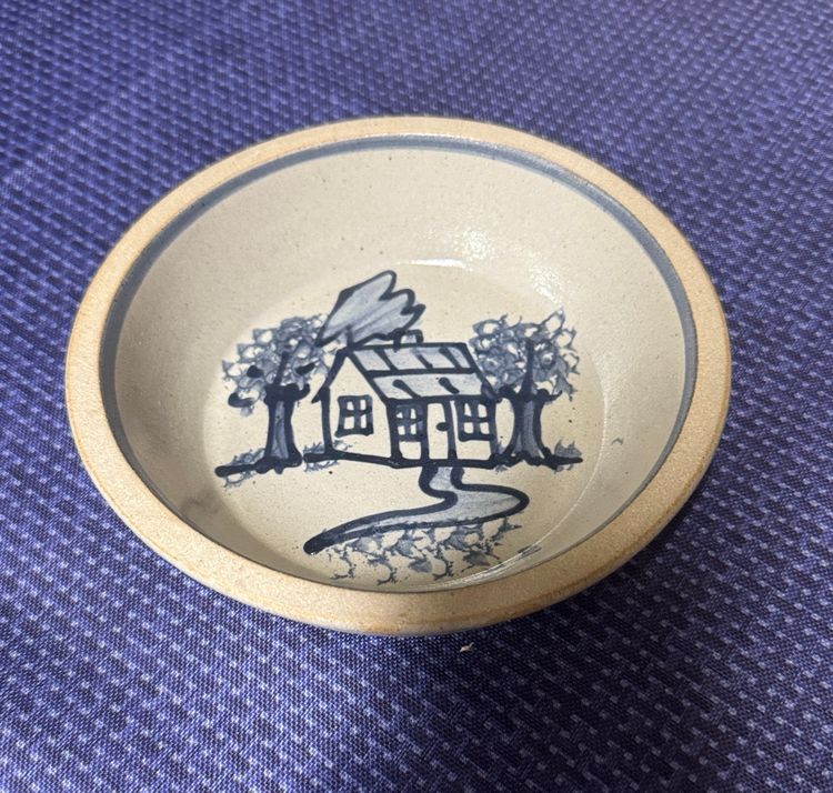BBP Beaumont Brothers Pottery shallow bowl small pie plate House Design 6.5”