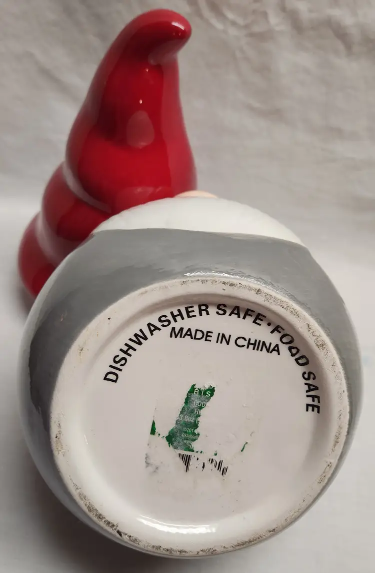 Sleigh Bell Bistro Ceramic Christmas Gnome Canister