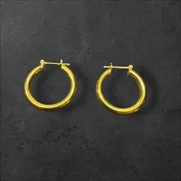 14k Gold Hoop Earrings. Italy. 4.73 Grams