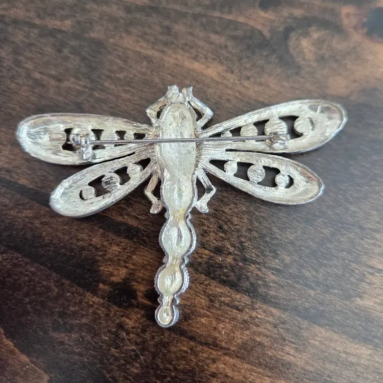 Vintage Unmarked Dragonfly Brooch