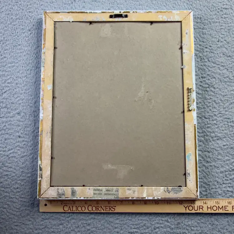 Framed Ghoulish Wedding Picture 16” x 13”