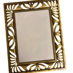 Brass Frame Art Deco Design MCM 5”x7”