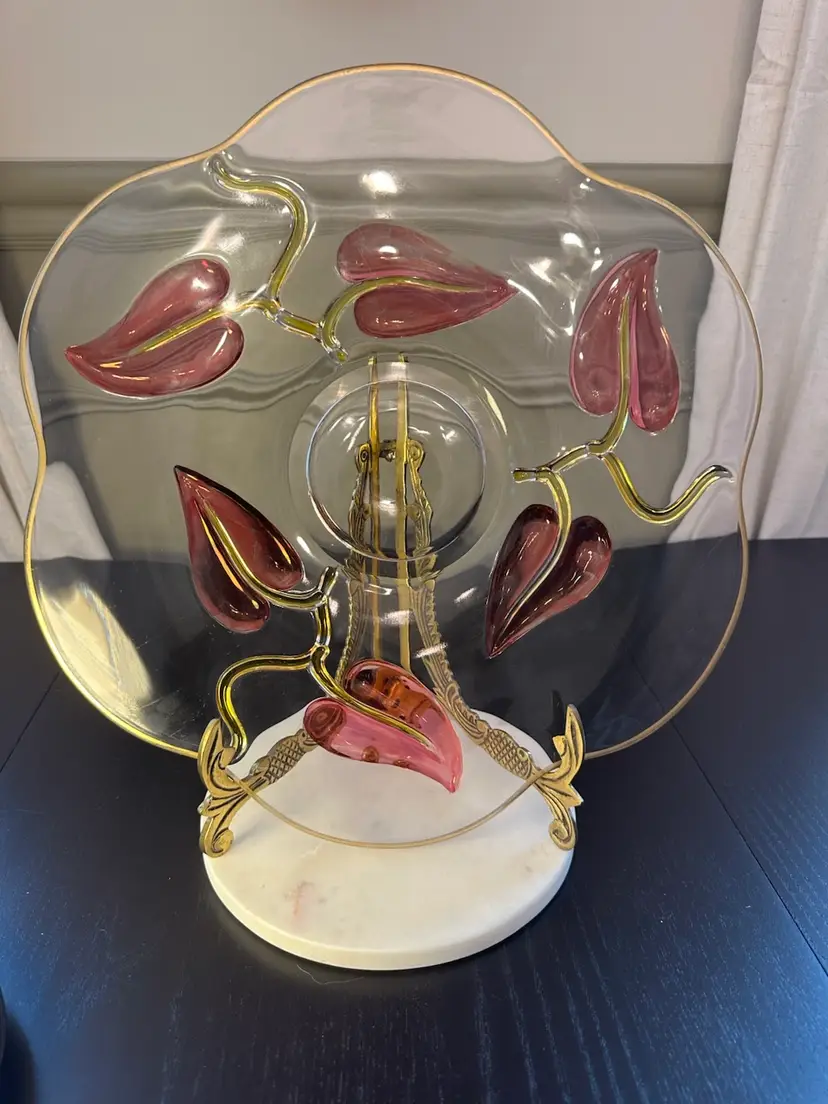 Rare 15” Duncan & Miller "American Way" Leaf Platter