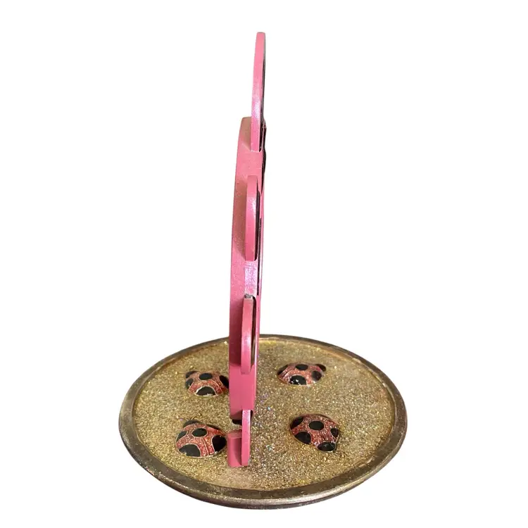 Vintage Ladybug Earring Tree Holder