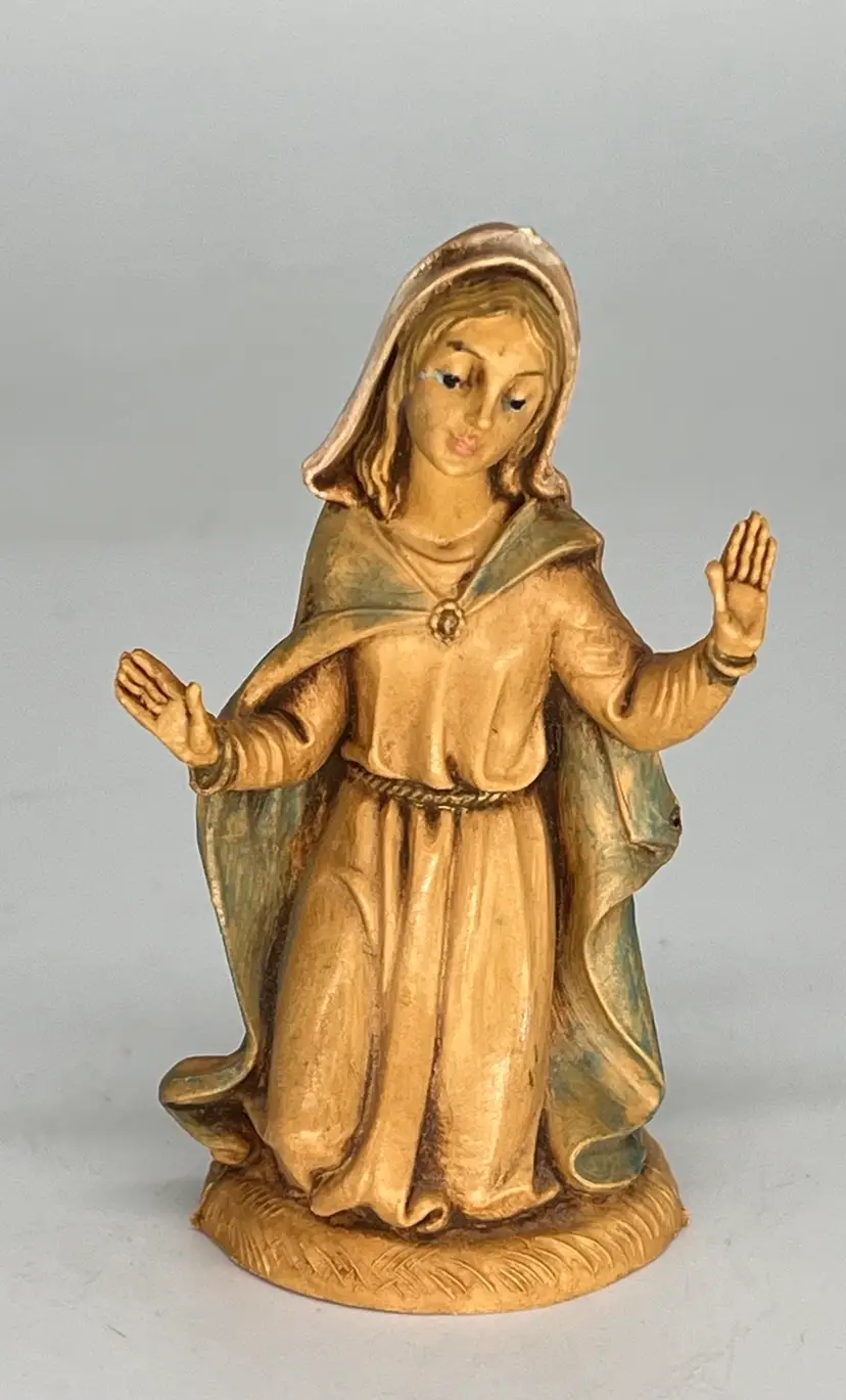 Vintage Fontanini Depose Italy Mary Nativity Set Piece 3” Spider Mark