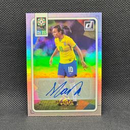 Marta 2023 Donruss Women’s World Bronze Autograph Brazil Soccer Card