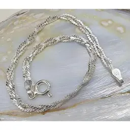 #30 Braided Sterling Silver Bracelet