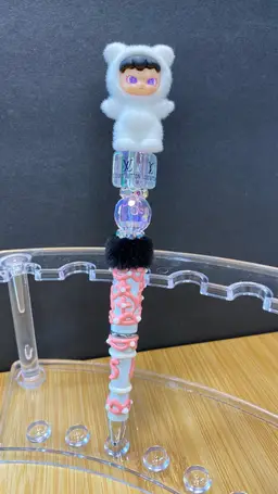 🖤💎 Frosted Couture Bear Pen (www.labubupens.com) 💎🖤