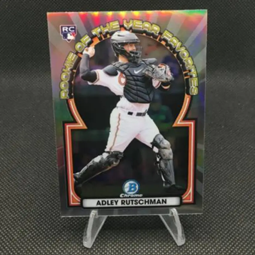 Adley Rutschman 2023 Bowman Rookie of the Year Favorites RC #ROYF-4 - Baltimore Orioles