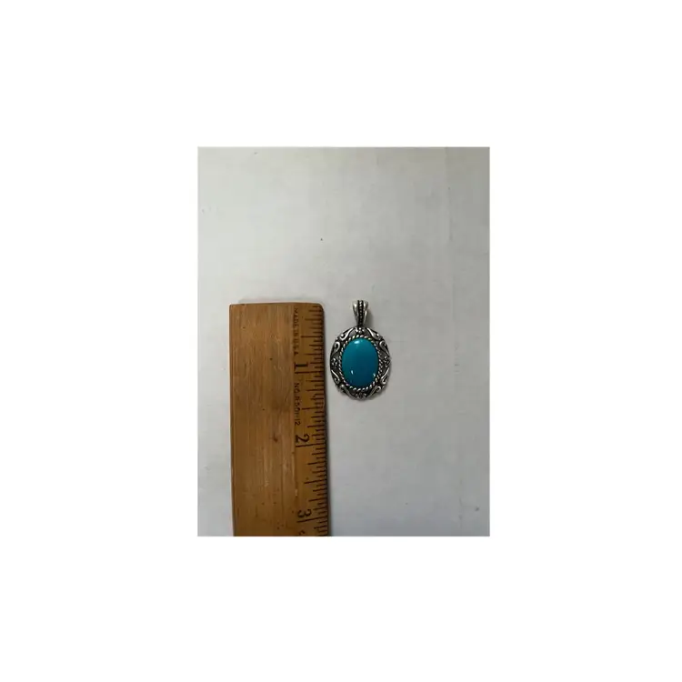 Sterling Silver Carolyn Pollack Relios Turquoise Pendant