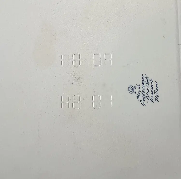 Royal Goedewaagen Blue Delft Tile - Plantation House | Signed | Mint Condition