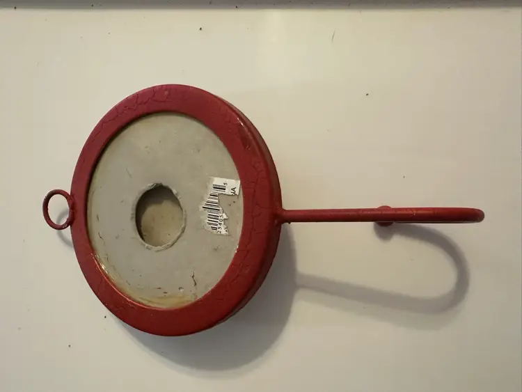 Ceramic tile and cast iron kitchen towel hook with rooster motif by
Enesco