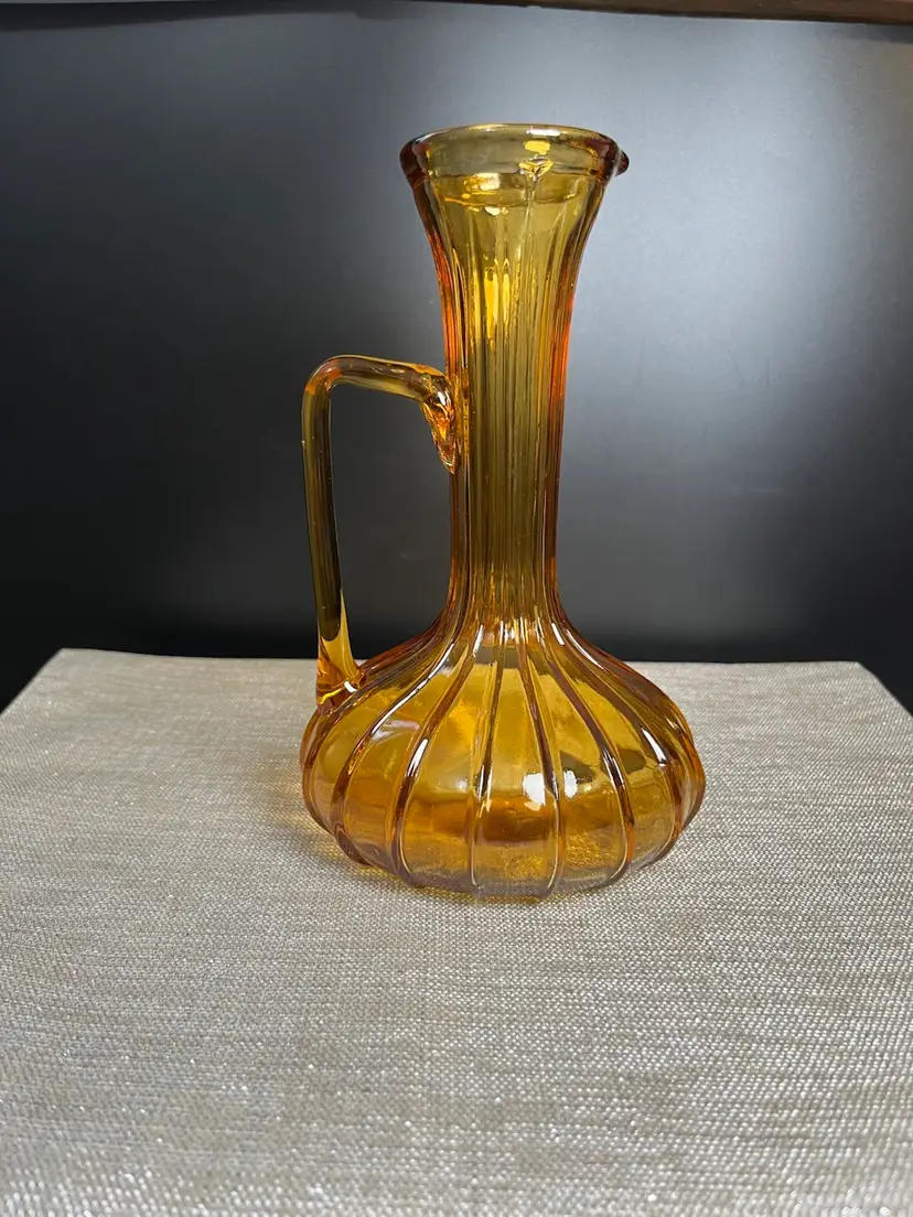Beautiful Amber MCM Cruet.
