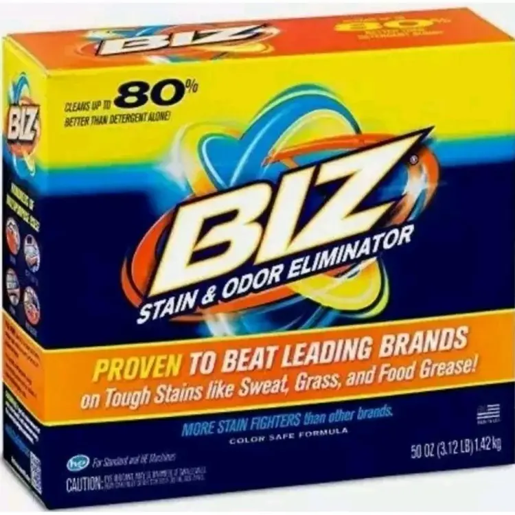 Biz Laundry Detergent Powder Booster Stain & Odor Removal - 50 Ounces