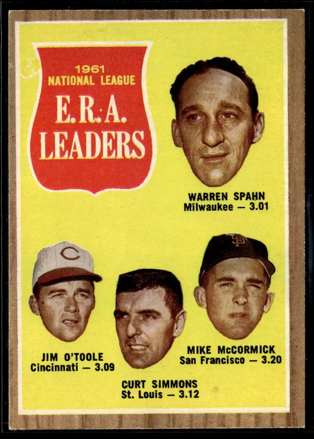 #10 Warren Spahn  LL 1962 Topps #56 *LIVE AUCTION*