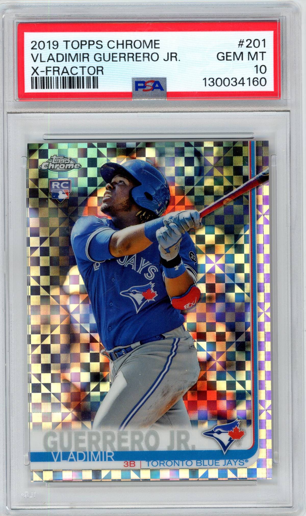CHASING CARDBOARD · 2019 Topps Chrome VLADIMIR GUERRERO JR. #201 RC ...