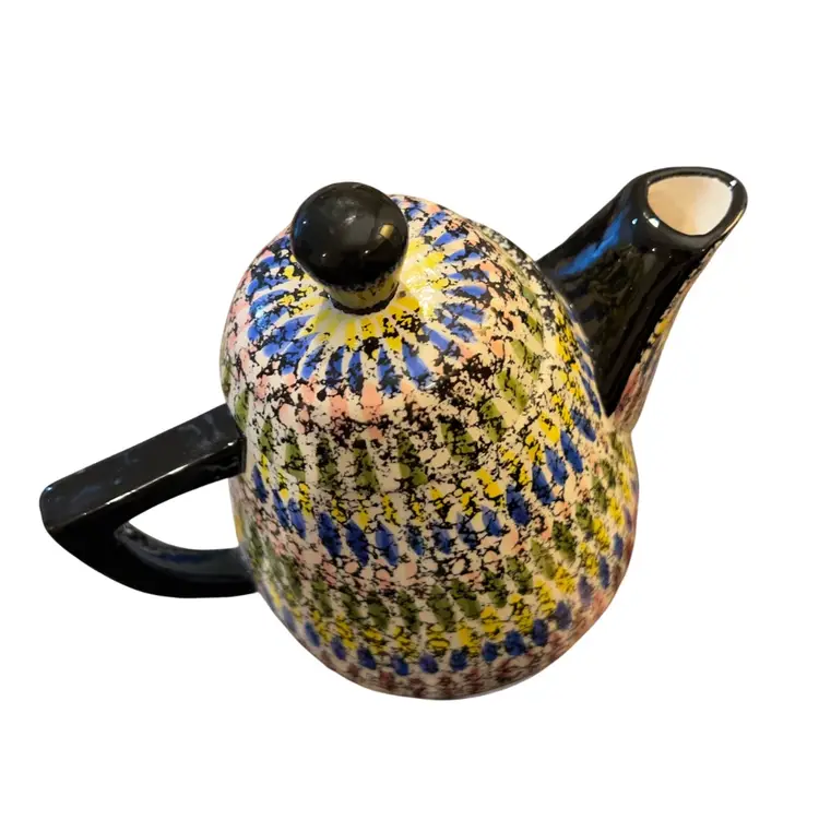 Midcentury Modern Handmade Teapot Signed