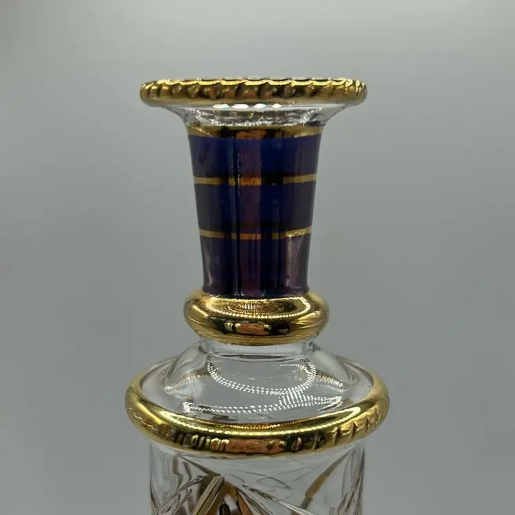 Tall Egyptian Blown Glass Perfume Bottle No Stopper