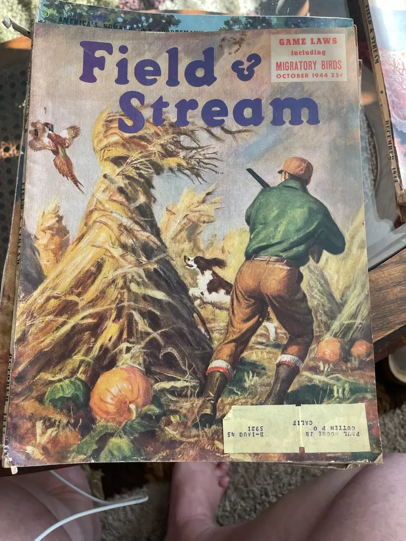 Field & Stream October 1944 Issue Cover Painting By Arthur D. Fuller