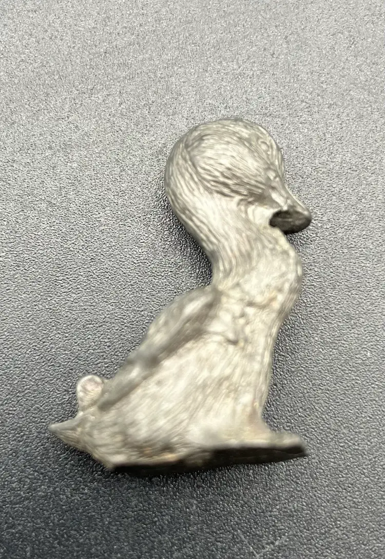 BIN - VTG Spoontiques Miniature Pewter Duck Duckling Mini P31 Baby Bird - 1.25”