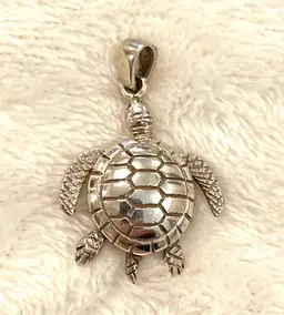 Sterling Silver 925 Articulated Turtle