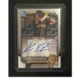 2025 Bowman Chrome Kai Roberts 1st Bowman Auto Padres