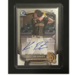2025 Bowman Chrome Kai Roberts 1st Bowman Auto Padres