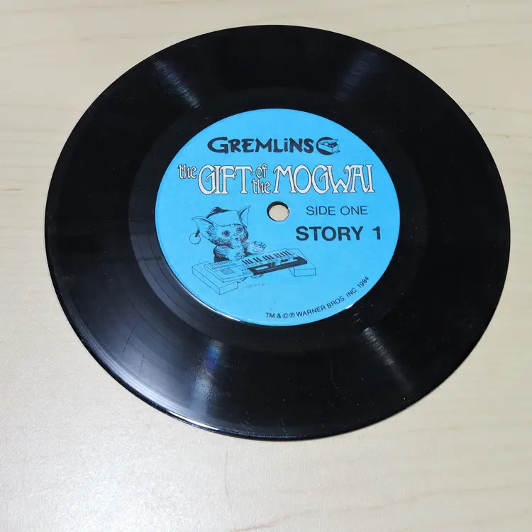 Gremlins Read-Along Record Storybook EP 1, 2, and  4 1984 Gizmo Spike 33 1/3 Vinyl