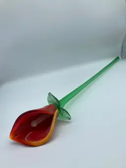 Calia Lily 14 " Long Flower Glass