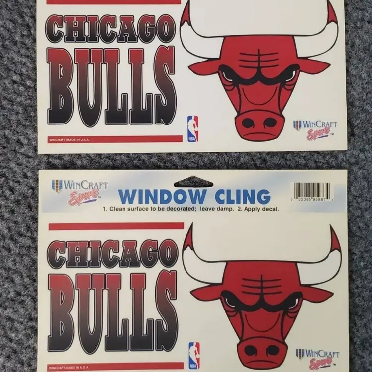 2-Pack Chicago Bulls NBA Basketball Car/Home Window Decal Cling 192