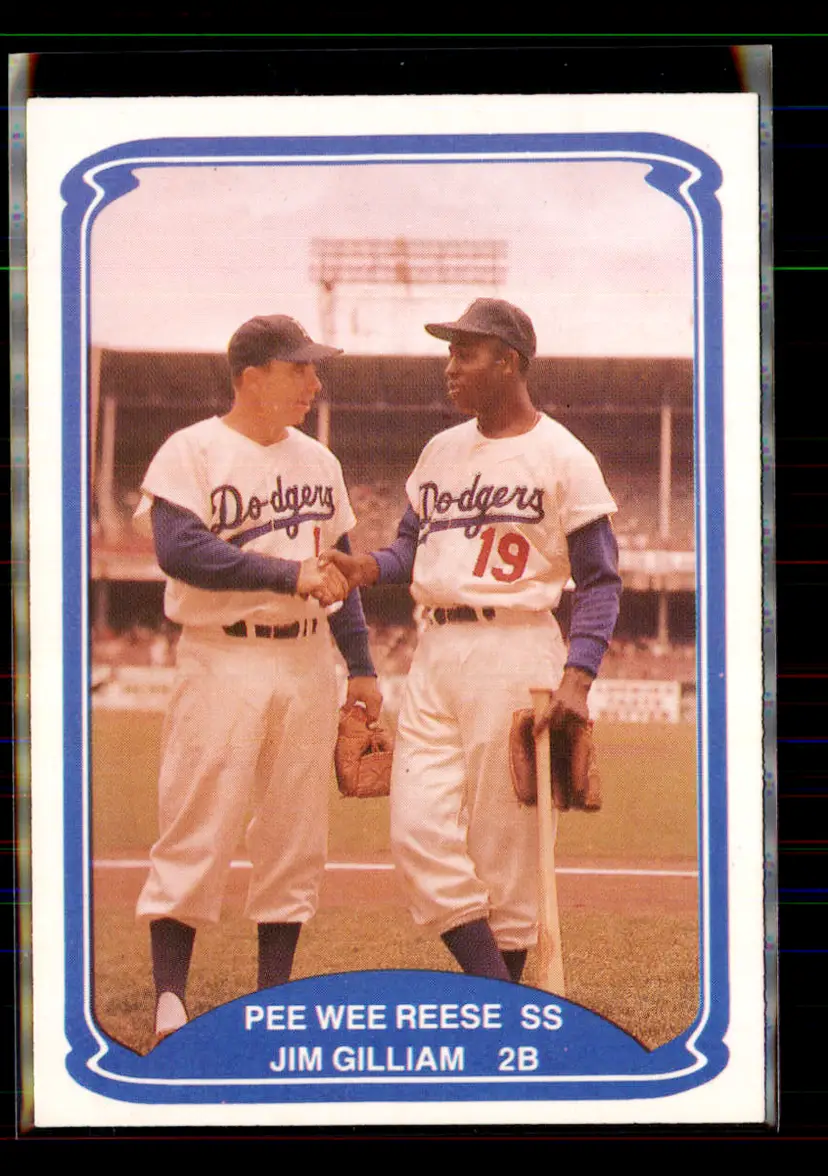 Pee Wee Reese/Jim Gilliam 1987 TCMA Baseball's Greatest Teams #6-1955 - (pk1c) - Brooklyn Dodgers