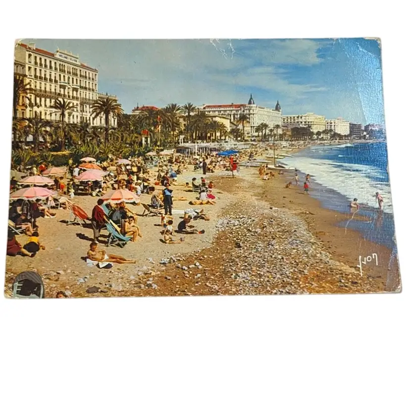 1957 YVON Postcard Of The French Riviera Cannes France
