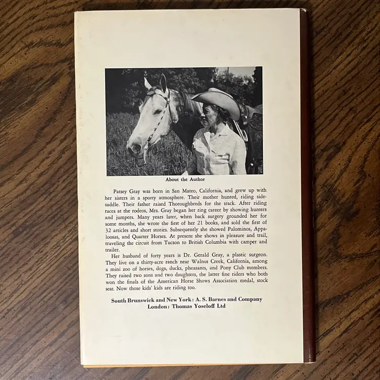 SHOW AND TELL How To Win Trail Classes By Patsey Gray 1976 Hardcover W/ DJ