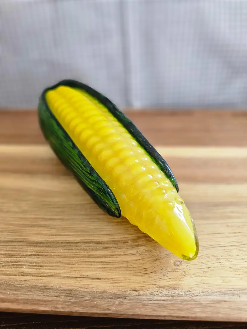 Glass Corn Cob Figurine