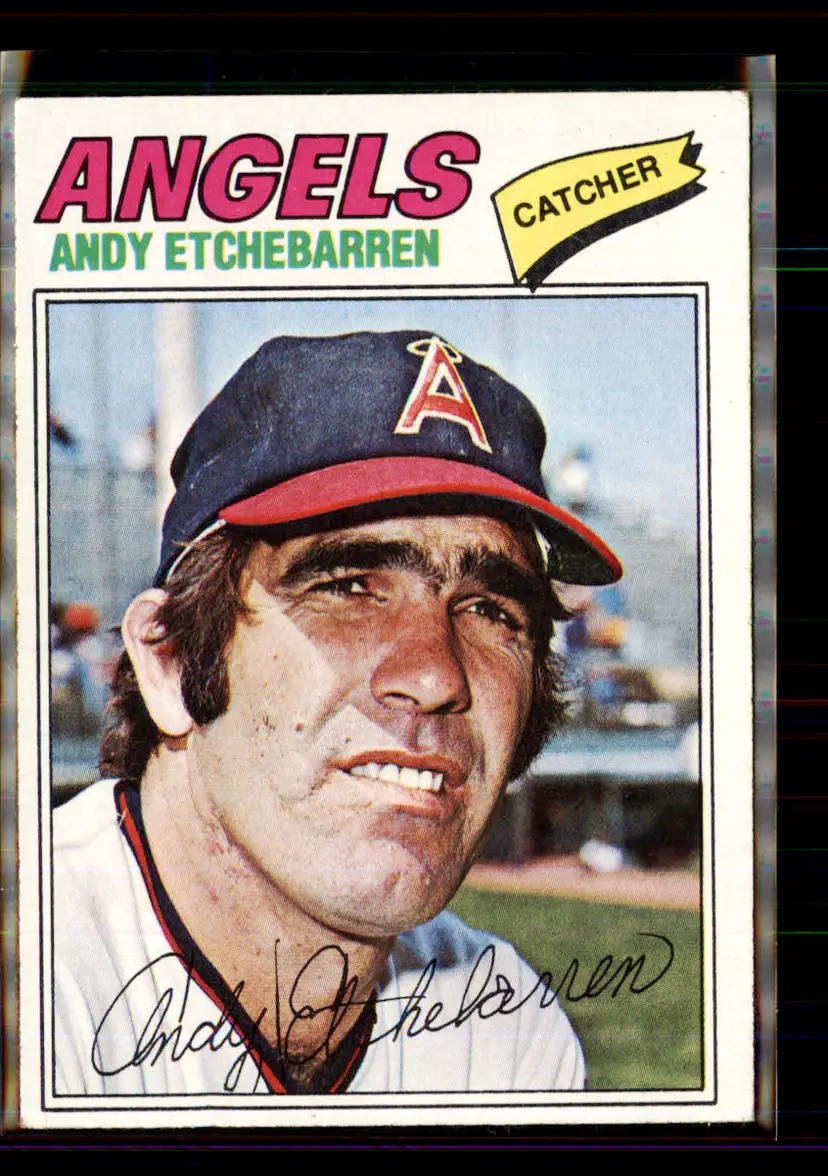 Andy Etchebarren 1977 Topps #454 - (144) - California Angels