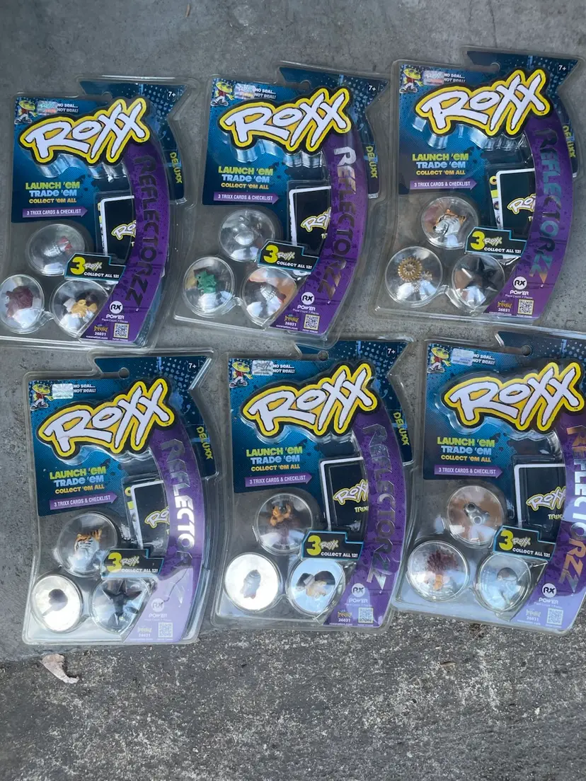 Imperial Toy Roxx Deluxx Reflectorzz 3 Trixx Cards & Checklist 3D Lot Of 6