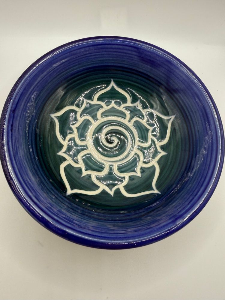 Lotus Flower Pottery Bowl