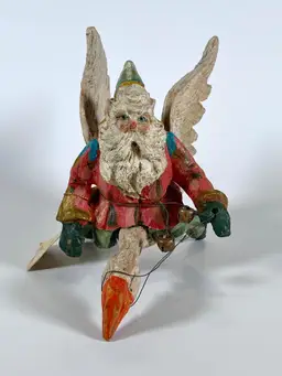 *NWT* VTG House of Hatten Denise Calla Santa Elf Riding Goose Ornament 1991 RARE