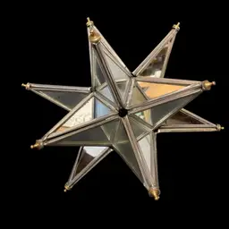 Vintage Mirrored Moravian Star