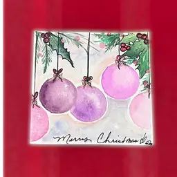 Art By Me 4”x4” “Blushing Ornaments”