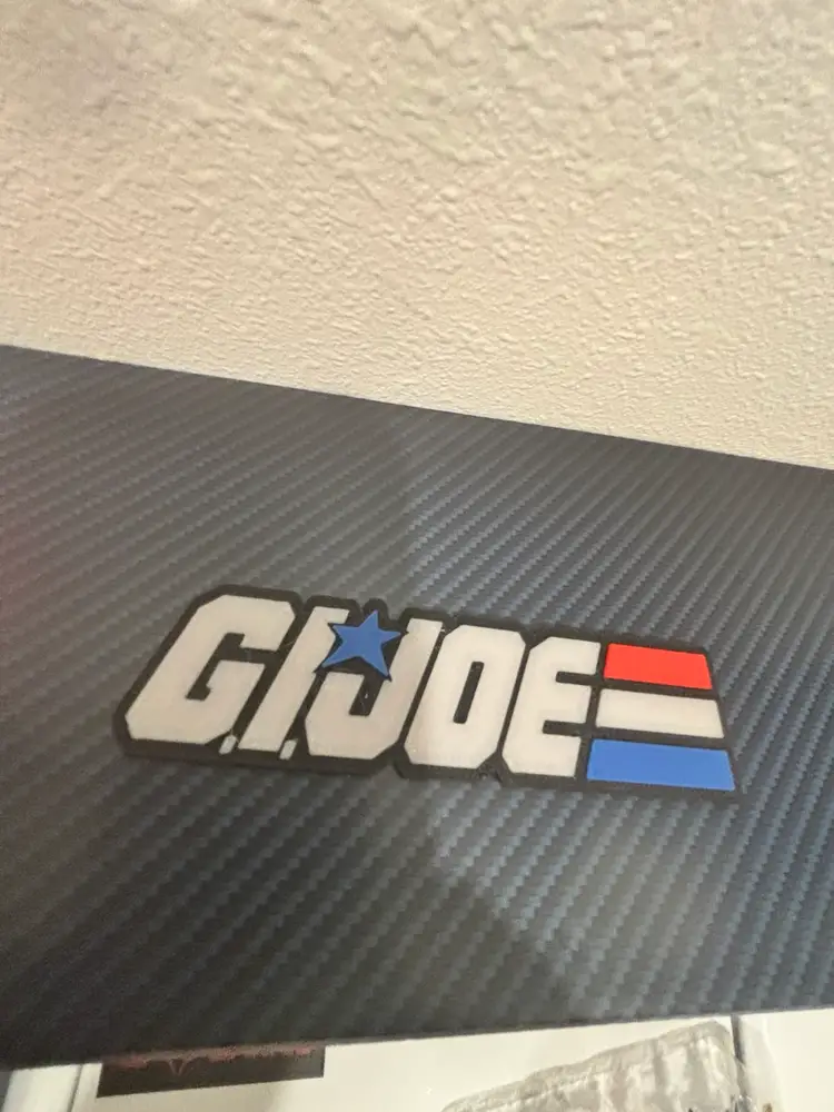 3-D Printed G.I. Joe Cobra Symbols, Roughly 2” X 4 1/2”