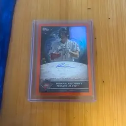 Roman Anthony - (Portland Sea Dogs)
Boston Red Sox 
2024 Topps Future Cornerstones
Orange /25 Autograph