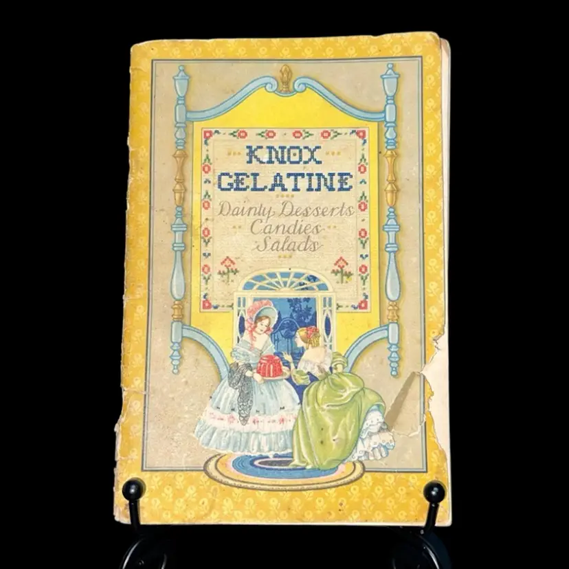 MARKDOWN! 1929 Knox Gelatine Dainty Desserts Candies Salads Recipe Booklet ~6.75β x 4.5β