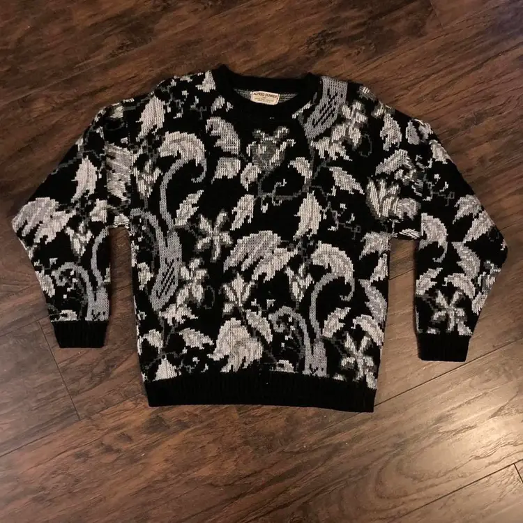 90s Floral Sweater