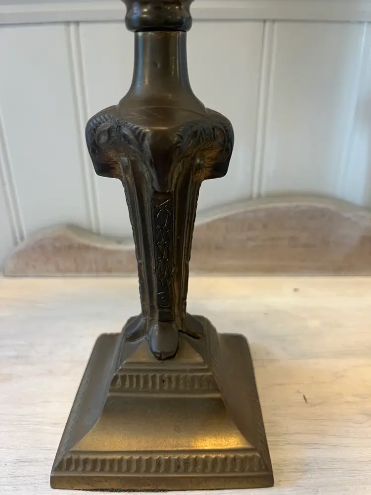 Brass/Glass Taper Holder Set