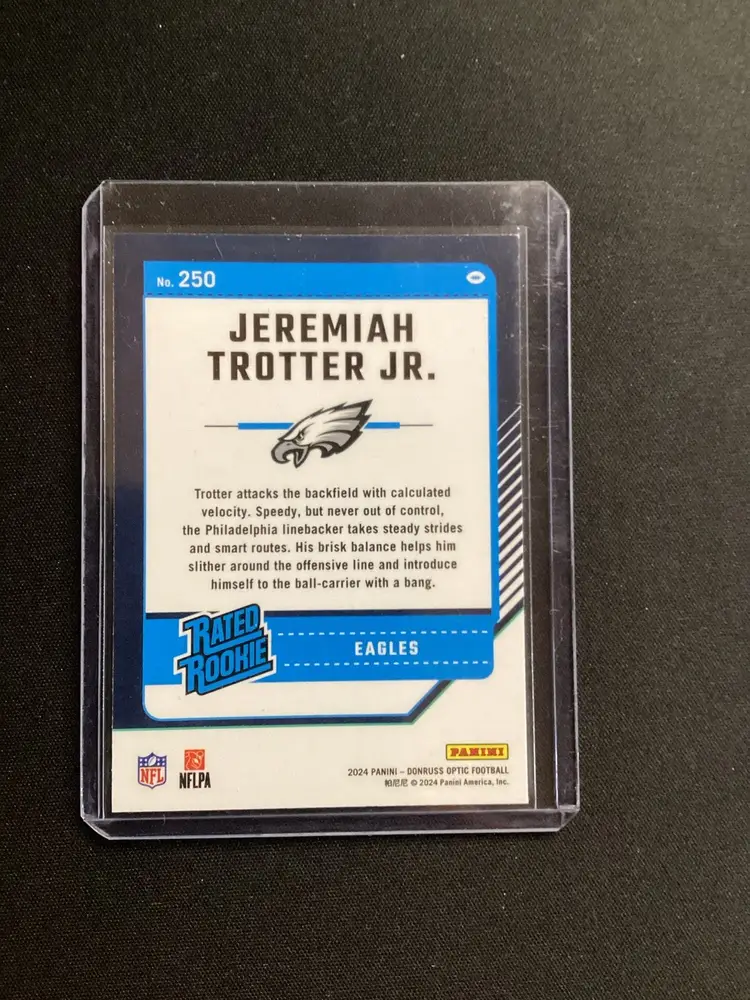 2024 Optic Jeremiah Trotter Jr. #250 Rated Rookie EAGLES