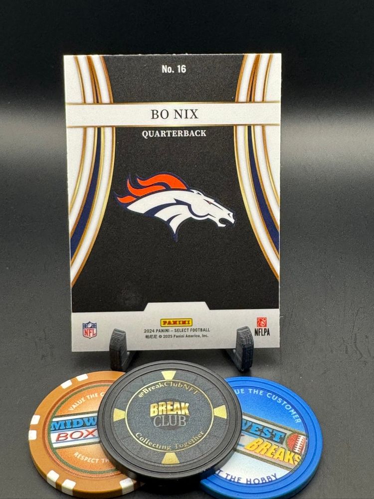 Bo Nix Rc Turbocharged Insert 2024 Select Denver Broncos
