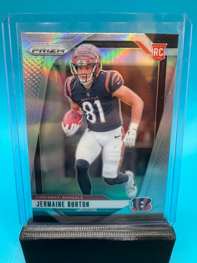 Jermaine Burton Prizm Silver RC Cincinnati Bengals