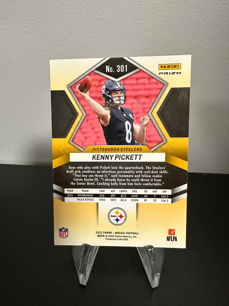 Kenny Pickett Mosaic Prizm Silver Pittsburgh Steelers