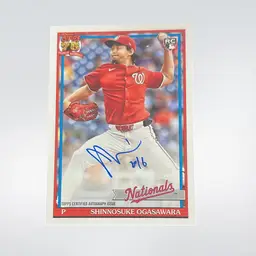Shinnosuke Ogasawara 2026 Topps 75th Anniversary 1991 Baseball Autograph
